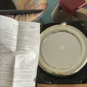 Joy Mangano Silver Round Mirror